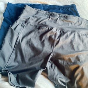 2 pack Plus Size 3XL Gray and Blue Athletic Shorts